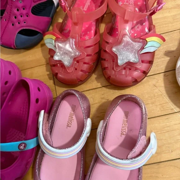 Colorful toddler girl’ shoes bundle us 7-10 - Picture 4 of 12